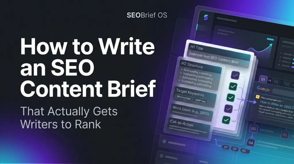How to Write an SEO Content Brief That Actually Gets Writers to Rank