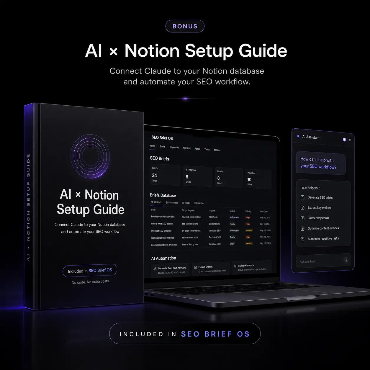FREE AI × Notion Setup Guide — Automate Your SEO Workflow